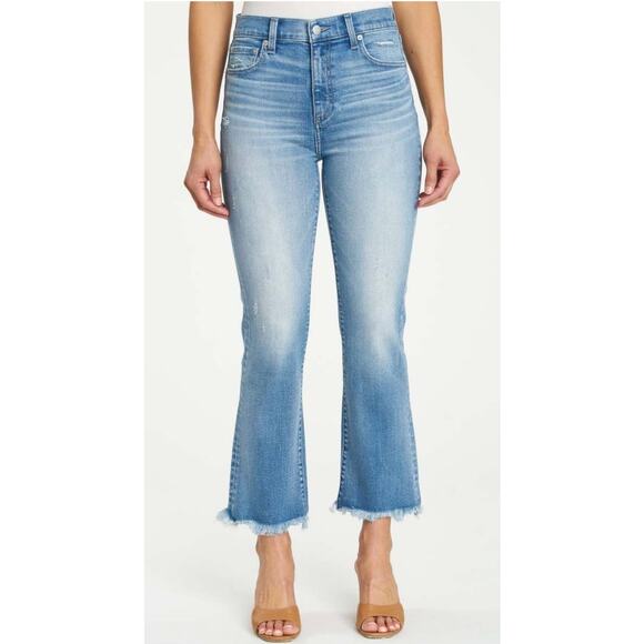 New Revolve Pistola Lennon High Rise Crop Bootcut Jeans Empire Sz 26 Retail $148 - Picture 1 of 11
